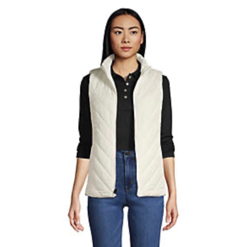 NWT Lands’ End Cream Insulated Vest